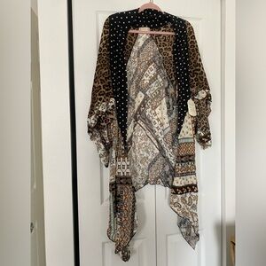 Altar'd State Polka Dot and Floral Kimono